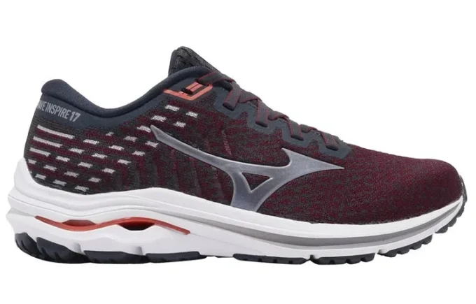 Mizuno Wave Inspire 17 Waveknit Wide «Dark Red»
