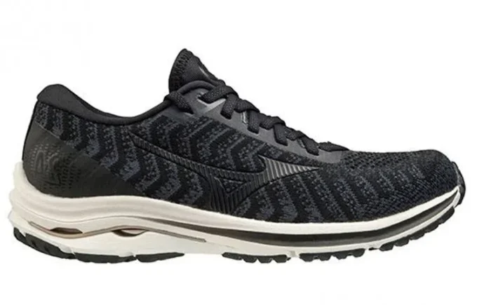 Mizuno Wave Rider 24 Waveknit «Black Ivory»