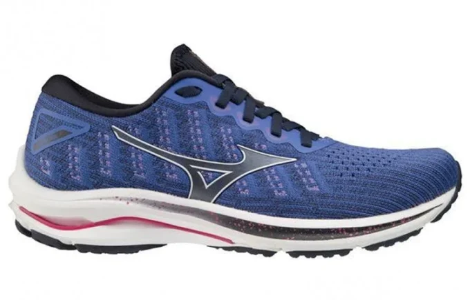 Mizuno Wave Rider 25 Waveknit Super Wide «Blue White»