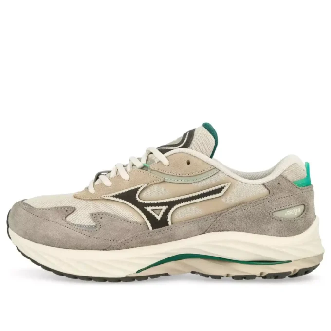 MIZUNO Wave Rider B «Light Beige Dark Grey Mint Green»