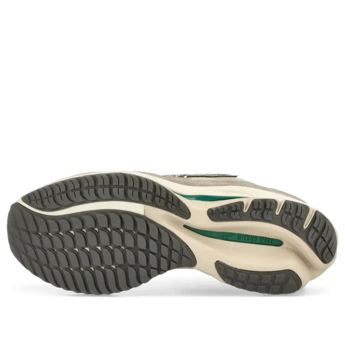 MIZUNO Wave Rider B «Light Beige Dark Grey Mint Green»