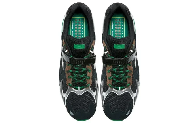 Mizuno x Randomevent Wave Rider 1 «Black Green Silver»